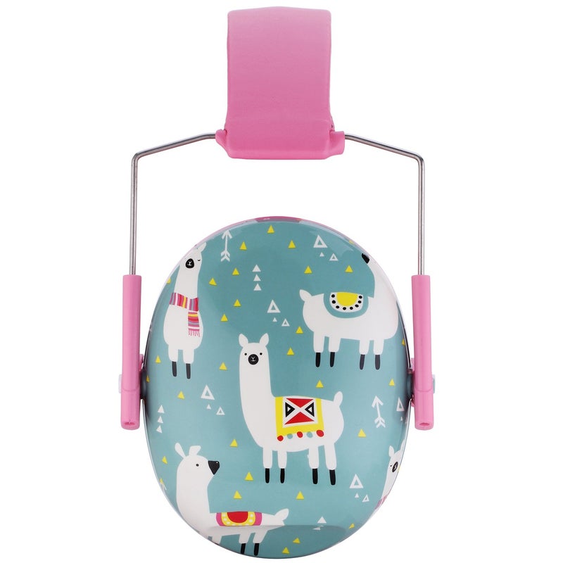 Snug Kids Earmuffs â€“ Noise Reduction for Toddlers & Children â€“ Adjustable, Lightweight, Foldable, Soft & Comfortable - Llamas - Image 3